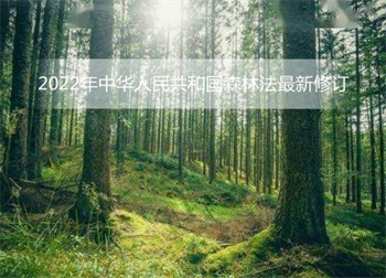 2022年中华人民共和国森林法最新修订  中华人民共和国森林法最新修订 中华人民共和国森林法2022  (1984年9月20日第六届全国人民代表大会常务委员会第七次会议通过　根据1998年4月29日第九届全国人民代表大会常务委员会第二次会议《关于修改〈中华人民共和国森林法〉的决定》第一次修正　根据2009年8月27日第十一届全国人民代表大会常务委员会第十次会议《关于修改部分法律的决定》第二次修正　2019年12月28日第十三届全国人民代表大会常务委员会第十五次会议修订)  目录  第一章 总则  第二章 森林权属  第三章 发展规划  第四章 森林保护  第五章 造林绿化  第六章 经营管理  第七章 监督检查  第八章 法律责任  第九章 附则  第一章 总则  第一条 为了践行绿水青山就是金山银山理念，保护、培育和合理利用森林资源，加快国土绿化，保障森林生态安全，建设生态文明，实现人与自然和谐共生，制定本法。  第二条 在中华人民共和国领域内从事森林、林木的保护、培育、利用和森林、林木、林地的经营管理活动，适用本法。  第三条 保护、培育、利用森林资源应当尊重自然、顺应自然，坚持生态优先、保护优先、保育结合、可持续发展的原则。  第四条 国家实行森林资源保护发展目标责任制和考核评价制度。上级人民政府对下级人民政府完成森林资源保护发展目标和森林防火、重大林业有害生物防治工作的情况进行考核，并公开考核结果。  地方人民政府可以根据本行政区域森林资源保护发展的需要，建立林长制。  第五条 国家采取财政、税收、金融等方面的措施，支持森林资源保护发展。各级人民政府应当保障森林生态保护修复的投入，促进林业发展。  第六条 国家以培育稳定、健康、优质、高效的森林生态系统为目标，对公益林和商品林实行分类经营管理，突出主导功能，发挥多种功能，实现森林资源永续利用。  第七条 国家建立森林生态效益补偿制度，加大公益林保护支持力度，完善重点生态功能区转移支付政策，指导受益地区和森林生态保护地区人民政府通过协商等方式进行生态效益补偿。  第八条 国务院和省、自治区、直辖市人民政府可以依照国家对民族自治地方自治权的规定，对民族自治地方的森林保护和林业发展实行更加优惠的政策。  第九条 国务院林业主管部门主管全国林业工作。县级以上地方人民政府林业主管部门，主管本行政区域的林业工作。  乡镇人民政府可以确定相关机构或者设置专职、兼职人员承担林业相关工作。  第十条 植树造林、保护森林，是公民应尽的义务。各级人民政府应当组织开展全民义务植树活动。  每年三月十二日为植树节。  第十一条 国家采取措施，鼓励和支持林业科学研究，推广先进适用的林业技术，提高林业科学技术水平。  第十二条 各级人民政府应当加强森林资源保护的宣传教育和<a href=https://www.zailaw.cn/zhishi/ target=_blank class=infotextkey>知识</a>普及工作，鼓励和支持基层群众性自治组织、新闻媒体、林业企业事业单位、志愿者等开展森林资源保护宣传活动。  教育行政部门、学校应当对学生进行森林资源保护教育。  第十三条 对在造林绿化、森林保护、森林经营管理以及林业科学研究等方面成绩显著的组织或者个人，按照国家有关规定给予表彰、奖励。  第二章 森林权属  第十四条 森林资源属于国家所有，由法律规定属于集体所有的除外。  国家所有的森林资源的所有权由国务院代表国家行使。国务院可以授权国务院自然资源主管部门统一履行国有森林资源所有者职责。  第十五条 林地和林地上的森林、林木的所有权、使用权，由不动产登记机构统一登记造册，核发证书。国务院确定的国家重点林区(以下简称重点林区)的森林、林木和林地，由国务院自然资源主管部门负责登记。  森林、林木、林地的所有者和使用者的合法权益受法律保护，任何组织和个人不得侵犯。  森林、林木、林地的所有者和使用者应当依法保护和合理利用森林、林木、林地，不得非法改变林地用途和毁坏森林、林木、林地。  第十六条 国家所有的林地和林地上的森林、林木可以依法确定给林业经营者使用。林业经营者依法取得的国有林地和林地上的森林、林木的使用权，经批准可以转让、出租、作价出资等。具体办法由国务院制定。  林业经营者应当履行保护、培育森林资源的义务，保证国有森林资源稳定增长，提高森林生态功能。  第十七条 集体所有和国家所有依法由农民集体使用的林地(以下简称集体林地)实行承包经营的，承包方享有林地承包经营权和承包林地上的林木所有权，<a href=https://www.zailaw.cn/fanben/ target=_blank class=infotextkey>合同</a>另有约定的从其约定。承包方可以依法采取出租(转包)、入股、转让等方式流转林地经营权、林木所有权和使用权。  第十八条 未实行承包经营的集体林地以及林地上的林木，由农村集体经济组织统一经营。经本集体经济组织成员的村民会议三分之二以上成员或者三分之二以上村民代表同意并公示，可以通过招标、拍卖、公开协商等方式依法流转林地经营权、林木所有权和使用权。  第十九条 集体林地经营权流转应当签订书面<a href=https://www.zailaw.cn/fanben/ target=_blank class=infotextkey>合同</a>。林地经营权流转<a href=https://www.zailaw.cn/fanben/ target=_blank class=infotextkey>合同</a>一般包括流转双方的权利义务、流转期限、流转价款及支付方式、流转期限届满林地上的林木和固定生产设施的处置、违约责任等内容。  受让方违反法律规定或者<a href=https://www.zailaw.cn/fanben/ target=_blank class=infotextkey>合同</a>约定造成森林、林木、林地严重毁坏的，发包方或者承包方有权收回林地经营权。  第二十条 国有企业事业单位、机关、团体、部队营造的林木，由营造单位管护并按照国家规定支配林木收益。  农村居民在房前屋后、自留地、自留山种植的林木，归个人所有。城镇居民在自有房屋的庭院内种植的林木，归个人所有。  集体或者个人承包国家所有和集体所有的宜林荒山荒地荒滩营造的林木，归承包的集体或者个人所有;<a href=https://www.zailaw.cn/fanben/ target=_blank class=infotextkey>合同</a>另有约定的从其约定。  其他组织或者个人营造的林木，依法由营造者所有并享有林木收益;<a href=https://www.zailaw.cn/fanben/ target=_blank class=infotextkey>合同</a>另有约定的从其约定。  第二十一条 为了生态保护、基础设施建设等公共利益的需要，确需征收、征用林地、林木的，应当依照《中华人民共和国土地管理法》等法律、行政<a href=https://www.zailaw.cn/fagui/ target=_blank class=infotextkey>法规</a>的规定办理审批手续，并给予公平、合理的补偿。  第二十二条 单位之间发生的林木、林地所有权和使用权争议，由县级以上人民政府依法处理。  个人之间、个人与单位之间发生的林木所有权和林地使用权争议，由乡镇人民政府或者县级以上人民政府依法处理。  当事人对有关人民政府的处理决定不服的，可以自接到处理决定通知之日起三十日内，向人民法院起诉。  在林木、林地权属争议解决前，除因森林防火、林业有害生物防治、国家重大基础设施建设等需要外，当事人任何一方不得砍伐有争议的林木或者改变林地现状。  第三章 发展规划  第二十三条 县级以上人民政府应当将森林资源保护和林业发展纳入国民经济和社会发展规划。  第二十四条 县级以上人民政府应当落实国土空间开发保护要求，合理规划森林资源保护利用结构和布局，制定森林资源保护发展目标，提高森林覆盖率、森林蓄积量，提升森林生态系统质量和稳定性。  第二十五条 县级以上人民政府林业主管部门应当根据森林资源保护发展目标，编制林业发展规划。下级林业发展规划依据上级林业发展规划编制。  第二十六条 县级以上人民政府林业主管部门可以结合本地实际，编制林地保护利用、造林绿化、森林经营、天然林保护等相关专项规划。  第二十七条 国家建立森林资源调查监测制度，对全国森林资源现状及变化情况进行调查、监测和评价，并定期公布。  第四章 森林保护  第二十八条 国家加强森林资源保护，发挥森林蓄水保土、调节气候、改善环境、维护生物多样性和提供林产品等多种功能。  第二十九条 中央和地方财政分别安排资金，用于公益林的营造、抚育、保护、管理和非国有公益林权利人的经济补偿等，实行专款专用。具体办法由国务院财政部门会同林业主管部门制定。  第三十条 国家支持重点林区的转型发展和森林资源保护修复，改善生产生活条件，促进所在地区经济社会发展。重点林区按照规定享受国家重点生态功能区转移支付等政策。  第三十一条 国家在不同自然地带的典型森林生态地区、珍贵动物和植物生长繁殖的林区、天然热带雨林区和具有特殊保护价值的其他天然林区，建立以国家公园为主体的自然保护地体系，加强保护管理。  国家支持生态脆弱地区森林资源的保护修复。  县级以上人民政府应当采取措施对具有特殊价值的野生植物资源予以保护。  第三十二条 国家实行天然林全面保护制度，严格限制天然林采伐，加强天然林管护能力建设，保护和修复天然林资源，逐步提高天然林生态功能。具体办法由国务院规定。  第三十三条 地方各级人民政府应当组织有关部门建立护林组织，负责护林工作;根据实际需要建设护林设施，加强森林资源保护;督促相关组织订立护林公约、组织群众护林、划定护林责任区、配备专职或者兼职护林员。  县级或者乡镇人民政府可以聘用护林员，其主要职责是巡护森林，发现火情、林业有害生物以及破坏森林资源的行为，应当及时处理并向当地林业等有关部门报告。  第三十四条 地方各级人民政府负责本行政区域的森林防火工作，发挥群防作用;县级以上人民政府组织领导应急管理、林业、公安等部门按照职责分工密切配合做好森林火灾的科学预防、扑救和处置工作：  (一)组织开展森林防火宣传活动，普及森林防火<a href=https://www.zailaw.cn/zhishi/ target=_blank class=infotextkey>知识</a>;  (二)划定森林防火区，规定森林防火期;  (三)设置防火设施，配备防灭火装备和物资;  (四)建立森林火灾监测预警体系，及时消除隐患;  (五)制定森林火灾应急预案，发生森林火灾，立即组织扑救;  (六)保障预防和扑救森林火灾所需费用。  国家综合性消防救援队伍承担国家规定的森林火灾扑救任务和预防相关工作。  第三十五条 县级以上人民政府林业主管部门负责本行政区域的林业有害生物的监测、检疫和防治。  省级以上人民政府林业主管部门负责确定林业植物及其产品的检疫性有害生物，划定疫区和保护区。  重大林业有害生物灾害防治实行地方人民政府负责制。发生暴发性、危险性等重大林业有害生物灾害时，当地人民政府应当及时组织除治。  林业经营者在政府支持引导下，对其经营管理范围内的林业有害生物进行防治。  第三十六条 国家保护林地，严格控制林地转为非林地，实行占用林地总量控制，确保林地保有量不减少。各类建设项目占用林地不得超过本行政区域的占用林地总量控制指标。  第三十七条 矿藏勘查、开采以及其他各类工程建设，应当不占或者少占林地;确需占用林地的，应当经县级以上人民政府林业主管部门审核同意，依法办理建设用地审批手续。  占用林地的单位应当缴纳森林植被恢复费。森林植被恢复费征收使用管理办法由国务院财政部门会同林业主管部门制定。  县级以上人民政府林业主管部门应当按照规定安排植树造林，恢复森林植被，植树造林面积不得少于因占用林地而减少的森林植被面积。上级林业主管部门应当定期督促下级林业主管部门组织植树造林、恢复森林植被，并进行检查。  第三十八条 需要临时使用林地的，应当经县级以上人民政府林业主管部门批准;临时使用林地的期限一般不超过二年，并不得在临时使用的林地上修建永久性建筑物。  临时使用林地期满后一年内，用地单位或者个人应当恢复植被和林业生产条件。  第三十九条 禁止毁林开垦、采石、采砂、采土以及其他毁坏林木和林地的行为。  禁止向林地排放重金属或者其他有毒有害物质含量超标的污水、污泥，以及可能造成林地污染的清淤底泥、尾矿、矿渣等。  禁止在幼林地砍柴、毁苗、放牧。  禁止擅自移动或者损坏森林保护标志。  第四十条 国家保护古树名木和珍贵树木。禁止破坏古树名木和珍贵树木及其生存的自然环境。  第四十一条 各级人民政府应当加强林业基础设施建设，应用先进适用的科技手段，提高森林防火、林业有害生物防治等森林管护能力。  各有关单位应当加强森林管护。国有林业企业事业单位应当加大投入，加强森林防火、林业有害生物防治，预防和制止破坏森林资源的行为。  第五章 造林绿化  第四十二条 国家统筹城乡造林绿化，开展大规模国土绿化行动，绿化美化城乡，推动森林城市建设，促进乡村振兴，建设美丽家园。  第四十三条 各级人民政府应当组织各行各业和城乡居民造林绿化。  宜林荒山荒地荒滩，属于国家所有的，由县级以上人民政府林业主管部门和其他有关主管部门组织开展造林绿化;属于集体所有的，由集体经济组织组织开展造林绿化。  城市规划区内、铁路公路两侧、江河两侧、湖泊水库周围，由各有关主管部门按照有关规定因地制宜组织开展造林绿化;工矿区、工业园区、机关、学校用地，部队营区以及农场、牧场、渔场经营地区，由各该单位负责造林绿化。组织开展城市造林绿化的具体办法由国务院制定。  国家所有和集体所有的宜林荒山荒地荒滩可以由单位或者个人承包造林绿化。  第四十四条 国家鼓励公民通过植树造林、抚育管护、认建认养等方式参与造林绿化。  第四十五条 各级人民政府组织造林绿化，应当科学规划、因地制宜，优化林种、树种结构，鼓励使用乡土树种和林木良种、营造混交林，提高造林绿化质量。  国家投资或者以国家投资为主的造林绿化项目，应当按照国家规定使用林木良种。  第四十六条 各级人民政府应当采取以自然恢复为主、自然恢复和人工修复相结合的措施，科学保护修复森林生态系统。新造幼林地和其他应当封山育林的地方，由当地人民政府组织封山育林。  各级人民政府应当对国务院确定的坡耕地、严重沙化耕地、严重石漠化耕地、严重污染耕地等需要生态修复的耕地，有计划地组织实施退耕还林还草。  各级人民政府应当对自然因素等导致的荒废和受损山体、退化林地以及宜林荒山荒地荒滩，因地制宜实施森林生态修复工程，恢复植被。  第六章 经营管理  第四十七条 国家根据生态保护的需要，将森林生态区位重要或者生态状况脆弱，以发挥生态效益为主要目的的林地和林地上的森林划定为公益林。未划定为公益林的林地和林地上的森林属于商品林。  第四十八条 公益林由国务院和省、自治区、直辖市人民政府划定并公布。  下列区域的林地和林地上的森林，应当划定为公益林：  (一)重要江河源头汇水区域;  (二)重要江河干流及支流两岸、饮用水水源地保护区;  (三)重要湿地和重要水库周围;  (四)森林和陆生野生动物类型的自然保护区;  (五)荒漠化和水土流失严重地区的防风固沙林基干林带;  (六)沿海防护林基干林带;  (七)未开发利用的原始林地区;  (八)需要划定的其他区域。  公益林划定涉及非国有林地的，应当与权利人签订书面<a href=https://www.zailaw.cn/fanben/ target=_blank class=infotextkey>协议</a>，并给予合理补偿。  公益林进行调整的，应当经原划定机关同意，并予以公布。  国家级公益林划定和管理的办法由国务院制定;地方级公益林划定和管理的办法由省、自治区、直辖市人民政府制定。  第四十九条 国家对公益林实施严格保护。  县级以上人民政府林业主管部门应当有计划地组织公益林经营者对公益林中生态功能低下的疏林、残次林等低质低效林，采取林分改造、森林抚育等措施，提高公益林的质量和生态保护功能。  在符合公益林生态区位保护要求和不影响公益林生态功能的前提下，经科学论证，可以合理利用公益林林地资源和森林景观资源，适度开展林下经济、森林旅游等。利用公益林开展上述活动应当严格遵守国家有关规定。  第五十条 国家鼓励发展下列商品林：  (一)以生产木材为主要目的的森林;  (二)以生产果品、油料、饮料、调料、工业原料和药材等林产品为主要目的的森林;  (三)以生产燃料和其他生物质能源为主要目的的森林;  (四)其他以发挥经济效益为主要目的的森林。  在保障生态安全的前提下，国家鼓励建设速生丰产、珍贵树种和大径级用材林，增加林木储备，保障木材供给安全。  第五十一条 商品林由林业经营者依法自主经营。在不破坏生态的前提下，可以采取集约化经营措施，合理利用森林、林木、林地，提高商品林经济效益。  第五十二条 在林地上修筑下列直接为林业生产经营服务的工程设施，符合国家有关部门规定的标准的，由县级以上人民政府林业主管部门批准，不需要办理建设用地审批手续;超出标准需要占用林地的，应当依法办理建设用地审批手续：  (一)培育、生产种子、苗木的设施;  (二)贮存种子、苗木、木材的设施;  (三)集材道、运材道、防火巡护道、森林步道;  (四)林业科研、科普教育设施;  (五)野生动植物保护、护林、林业有害生物防治、森林防火、木材检疫的设施;  (六)供水、供电、供热、供气、通讯基础设施;  (七)其他直接为林业生产服务的工程设施。  第五十三条 国有林业企业事业单位应当编制森林经营方案，明确森林培育和管护的经营措施，报县级以上人民政府林业主管部门批准后实施。重点林区的森林经营方案由国务院林业主管部门批准后实施。  国家支持、引导其他林业经营者编制森林经营方案。  编制森林经营方案的具体办法由国务院林业主管部门制定。  第五十四条 国家严格控制森林年采伐量。省、自治区、直辖市人民政府林业主管部门根据消耗量低于生长量和森林分类经营管理的原则，编制本行政区域的年采伐限额，经征求国务院林业主管部门意见，报本级人民政府批准后公布实施，并报国务院备案。重点林区的年采伐限额，由国务院林业主管部门编制，报国务院批准后公布实施。  第五十五条 采伐森林、林木应当遵守下列规定：  (一)公益林只能进行抚育、更新和低质低效林改造性质的采伐。但是，因科研或者实验、防治林业有害生物、建设护林防火设施、营造生物防火隔离带、遭受自然灾害等需要采伐的除外。  (二)商品林应当根据不同情况，采取不同采伐方式，严格控制皆伐面积，伐育同步规划实施。  (三)自然保护区的林木，禁止采伐。但是，因防治林业有害生物、森林防火、维护主要保护对象生存环境、遭受自然灾害等特殊情况必须采伐的和实验区的竹林除外。  省级以上人民政府林业主管部门应当根据前款规定，按照森林分类经营管理、保护优先、注重效率和效益等原则，制定相应的林木采伐技术规程。  第五十六条 采伐林地上的林木应当申请采伐许可证，并按照采伐许可证的规定进行采伐;采伐自然保护区以外的竹林，不需要申请采伐许可证，但应当符合林木采伐技术规程。  农村居民采伐自留地和房前屋后个人所有的零星林木，不需要申请采伐许可证。  非林地上的农田防护林、防风固沙林、护路林、护岸护堤林和城镇林木等的更新采伐，由有关主管部门按照有关规定管理。  采挖移植林木按照采伐林木管理。具体办法由国务院林业主管部门制定。  禁止伪造、变造、买卖、租借采伐许可证。  第五十七条 采伐许可证由县级以上人民政府林业主管部门核发。  县级以上人民政府林业主管部门应当采取措施，方便申请人办理采伐许可证。  农村居民采伐自留山和个人承包集体林地上的林木，由县级人民政府林业主管部门或者其委托的乡镇人民政府核发采伐许可证。  第五十八条 申请采伐许可证，应当提交有关采伐的地点、林种、树种、面积、蓄积、方式、更新措施和林木权属等内容的材料。超过省级以上人民政府林业主管部门规定面积或者蓄积量的，还应当提交伐区调查设计材料。  第五十九条 符合林木采伐技术规程的，审核发放采伐许可证的部门应当及时核发采伐许可证。但是，审核发放采伐许可证的部门不得超过年采伐限额发放采伐许可证。  第六十条 有下列情形之一的，不得核发采伐许可证：  (一)采伐封山育林期、封山育林区内的林木;  (二)上年度采伐后未按照规定完成更新造林任务;  (三)上年度发生重大滥伐案件、森林火灾或者林业有害生物灾害，未采取预防和改进措施;  (四)法律<a href=https://www.zailaw.cn/fagui/ target=_blank class=infotextkey>法规</a>和国务院林业主管部门规定的禁止采伐的其他情形。  第六十一条 采伐林木的组织和个人应当按照有关规定完成更新造林。更新造林的面积不得少于采伐的面积，更新造林应当达到相关技术规程规定的标准。  第六十二条 国家通过贴息、林权收储担保补助等措施，鼓励和引导金融机构开展涉林抵押贷款、林农信用贷款等符合林业特点的信贷业务，扶持林权收储机构进行市场化收储担保。  第六十三条 国家支持发展森林保险。县级以上人民政府依法对森林保险提供保险费补贴。  第六十四条 林业经营者可以自愿申请森林认证，促进森林经营水平提高和可持续经营。  第六十五条 木材经营加工企业应当建立原料和产品出入库台账。任何单位和个人不得收购、加工、运输明知是盗伐、滥伐等非法来源的林木。  第七章 监督检查  第六十六条 县级以上人民政府林业主管部门依照本<a href=https://www.zailaw.cn/fagui/ target=_blank class=infotextkey>法规</a>定，对森林资源的保护、修复、利用、更新等进行监督检查，依法查处破坏森林资源等违法行为。  第六十七条 县级以上人民政府林业主管部门履行森林资源保护监督检查职责，有权采取下列措施：  (一)进入生产经营场所进行现场检查;  (二)查阅、复制有关文件、资料，对可能被转移、销毁、隐匿或者篡改的文件、资料予以封存;  (三)查封、扣押有证据证明来源非法的林木以及从事破坏森林资源活动的工具、设备或者财物;  (四)查封与破坏森林资源活动有关的场所。  省级以上人民政府林业主管部门对森林资源保护发展工作不力、问题突出、群众反映强烈的地区，可以约谈所在地区县级以上地方人民政府及其有关部门主要负责人，要求其采取措施及时整改。约谈整改情况应当向社会公开。  第六十八条 破坏森林资源造成生态环境损害的，县级以上人民政府自然资源主管部门、林业主管部门可以依法向人民法院提起诉讼，对侵权人提出损害赔偿要求。  第六十九条 审计机关按照国家有关规定对国有森林资源资产进行审计监督。  第八章 法律责任  第七十条 县级以上人民政府林业主管部门或者其他有关国家机关未依照本<a href=https://www.zailaw.cn/fagui/ target=_blank class=infotextkey>法规</a>定履行职责的，对直接负责的主管人员和其他直接责任人员依法给予处分。  依照本<a href=https://www.zailaw.cn/fagui/ target=_blank class=infotextkey>法规</a>定应当作出行政处罚决定而未作出的，上级主管部门有权责令下级主管部门作出行政处罚决定或者直接给予行政处罚。  第七十一条 违反本<a href=https://www.zailaw.cn/fagui/ target=_blank class=infotextkey>法规</a>定，侵害森林、林木、林地的所有者或者使用者的合法权益的，依法承担侵权责任。  第七十二条 违反本<a href=https://www.zailaw.cn/fagui/ target=_blank class=infotextkey>法规</a>定，国有林业企业事业单位未履行保护培育森林资源义务、未编制森林经营方案或者未按照批准的森林经营方案开展森林经营活动的，由县级以上人民政府林业主管部门责令限期改正，对直接负责的主管人员和其他直接责任人员依法给予处分。  第七十三条 违反本<a href=https://www.zailaw.cn/fagui/ target=_blank class=infotextkey>法规</a>定，未经县级以上人民政府林业主管部门审核同意，擅自改变林地用途的，由县级以上人民政府林业主管部门责令限期恢复植被和林业生产条件，可以处恢复植被和林业生产条件所需费用三倍以下的罚款。  虽经县级以上人民政府林业主管部门审核同意，但未办理建设用地审批手续擅自占用林地的，依照《中华人民共和国土地管理法》的有关规定处罚。  在临时使用的林地上修建永久性建筑物，或者临时使用林地期满后一年内未恢复植被或者林业生产条件的，依照本条第一款规定处罚。  第七十四条 违反本<a href=https://www.zailaw.cn/fagui/ target=_blank class=infotextkey>法规</a>定，进行开垦、采石、采砂、采土或者其他活动，造成林木毁坏的，由县级以上人民政府林业主管部门责令停止违法行为，限期在原地或者异地补种毁坏株数一倍以上三倍以下的树木，可以处毁坏林木价值五倍以下的罚款;造成林地毁坏的，由县级以上人民政府林业主管部门责令停止违法行为，限期恢复植被和林业生产条件，可以处恢复植被和林业生产条件所需费用三倍以下的罚款。  违反本<a href=https://www.zailaw.cn/fagui/ target=_blank class=infotextkey>法规</a>定，在幼林地砍柴、毁苗、放牧造成林木毁坏的，由县级以上人民政府林业主管部门责令停止违法行为，限期在原地或者异地补种毁坏株数一倍以上三倍以下的树木。  向林地排放重金属或者其他有毒有害物质含量超标的污水、污泥，以及可能造成林地污染的清淤底泥、尾矿、矿渣等的，依照《中华人民共和国土壤污染防治法》的有关规定处罚。  第七十五条 违反本<a href=https://www.zailaw.cn/fagui/ target=_blank class=infotextkey>法规</a>定，擅自移动或者毁坏森林保护标志的，由县级以上人民政府林业主管部门恢复森林保护标志，所需费用由违法者承担。  第七十六条 盗伐林木的，由县级以上人民政府林业主管部门责令限期在原地或者异地补种盗伐株数一倍以上五倍以下的树木，并处盗伐林木价值五倍以上十倍以下的罚款。  滥伐林木的，由县级以上人民政府林业主管部门责令限期在原地或者异地补种滥伐株数一倍以上三倍以下的树木，可以处滥伐林木价值三倍以上五倍以下的罚款。  第七十七条 违反本<a href=https://www.zailaw.cn/fagui/ target=_blank class=infotextkey>法规</a>定，伪造、变造、买卖、租借采伐许可证的，由县级以上人民政府林业主管部门没收证件和违法所得，并处违法所得一倍以上三倍以下的罚款;没有违法所得的，可以处二万元以下的罚款。  第七十八条 违反本<a href=https://www.zailaw.cn/fagui/ target=_blank class=infotextkey>法规</a>定，收购、加工、运输明知是盗伐、滥伐等非法来源的林木的，由县级以上人民政府林业主管部门责令停止违法行为，没收违法收购、加工、运输的林木或者变卖所得，可以处违法收购、加工、运输林木价款三倍以下的罚款。  第七十九条 违反本<a href=https://www.zailaw.cn/fagui/ target=_blank class=infotextkey>法规</a>定，未完成更新造林任务的，由县级以上人民政府林业主管部门责令限期完成;逾期未完成的，可以处未完成造林任务所需费用二倍以下的罚款;对直接负责的主管人员和其他直接责任人员，依法给予处分。  第八十条 违反本<a href=https://www.zailaw.cn/fagui/ target=_blank class=infotextkey>法规</a>定，拒绝、阻碍县级以上人民政府林业主管部门依法实施监督检查的，可以处五万元以下的罚款，情节严重的，可以责令停产停业整顿。  第八十一条 违反本<a href=https://www.zailaw.cn/fagui/ target=_blank class=infotextkey>法规</a>定，有下列情形之一的，由县级以上人民政府林业主管部门依法组织代为履行，代为履行所需费用由违法者承担：  (一)拒不恢复植被和林业生产条件，或者恢复植被和林业生产条件不符合国家有关规定;  (二)拒不补种树木，或者补种不符合国家有关规定。  恢复植被和林业生产条件、树木补种的标准，由省级以上人民政府林业主管部门制定。  第八十二条 公安机关按照国家有关规定，可以依法行使本法第七十四条第一款、第七十六条、第七十七条、第七十八条规定的行政处罚权。  违反本<a href=https://www.zailaw.cn/fagui/ target=_blank class=infotextkey>法规</a>定，构成违反治安管理行为的，依法给予治安管理处罚;构成犯罪的，依法追究刑事责任。  第九章 附则  第八十三条 本法下列用语的含义是：  (一)森林，包括乔木林、竹林和国家特别规定的灌木林。按照用途可以分为防护林、特种用途林、用材林、经济林和能源林。  (二)林木，包括树木和竹子。  (三)林地，是指县级以上人民政府规划确定的用于发展林业的土地。包括郁闭度0.2以上的乔木林地以及竹林地、灌木林地、疏林地、采伐迹地、火烧迹地、未成林造林地、苗圃地等。  第八十四条 本法自2020年7月1日起施行。